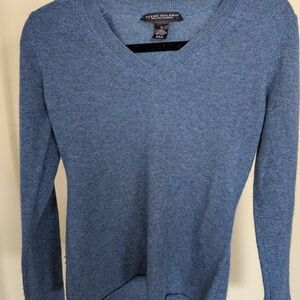 Elisa Solano Blue V-Neck Sweater